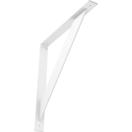 Ekena Millwork Traditional Steel Bracket, White Primer 2"W x 20"D x 20"H BKTM02X20X20TRPWH